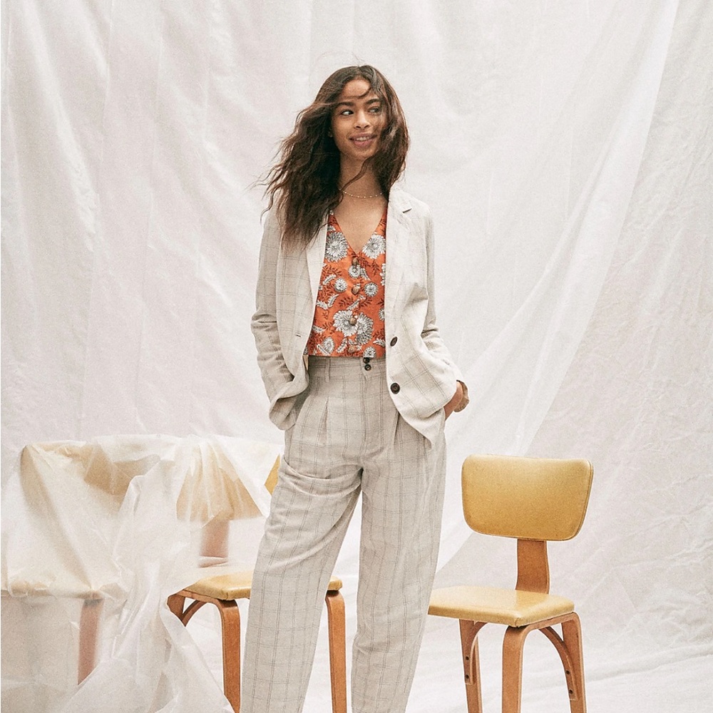 NWT Madewell Dorset Blazer in Windowpane